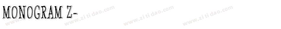 MONOGRAM Z字体转换